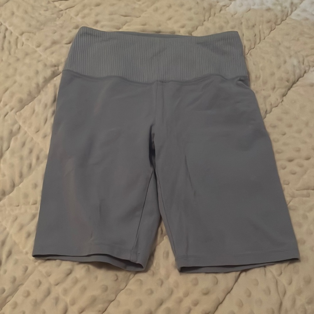 Target Wild Fable cotton biker shorts, women’s small. Light blue, never worn!